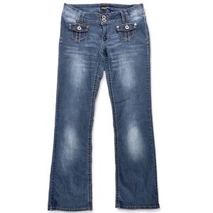 Blue Women's Jeans Angels Y2K 2000’s Low Rise Bootcut Denim